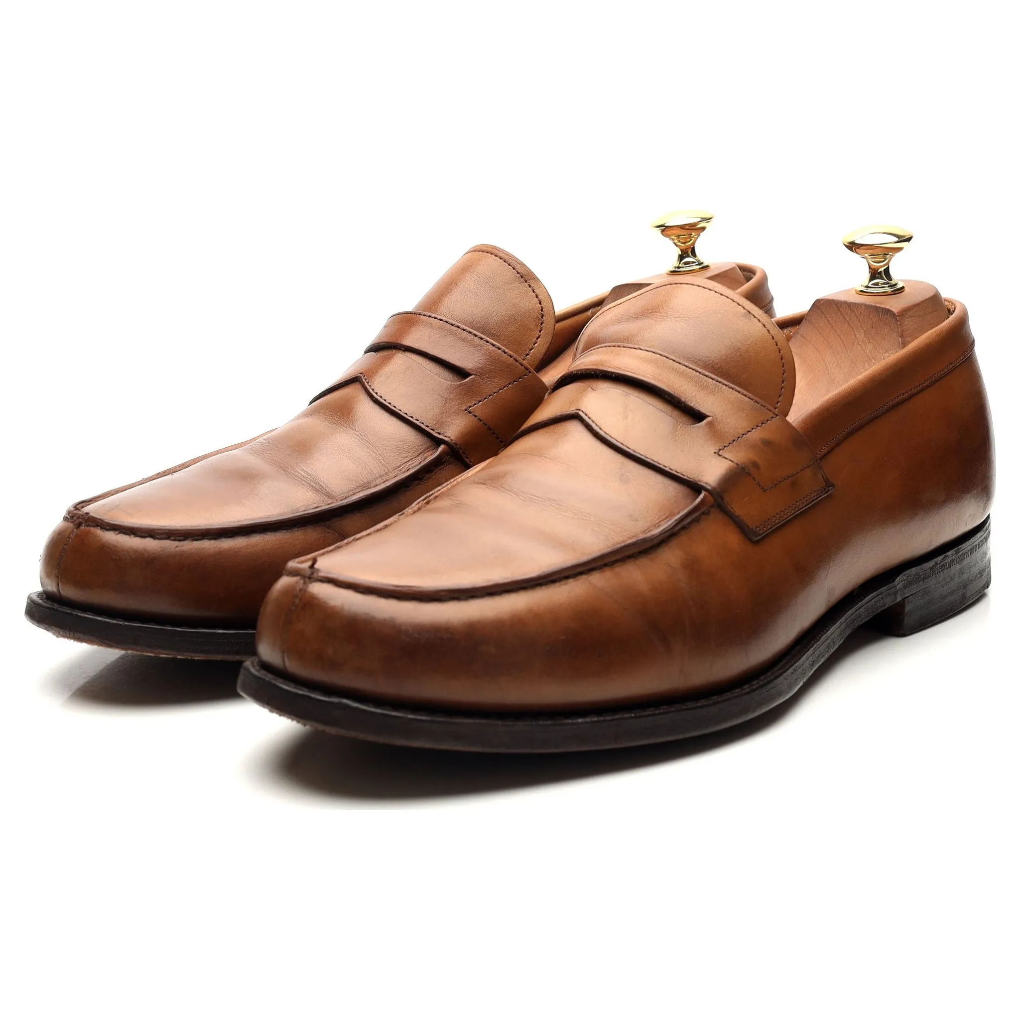 'Wesley' Brown Leather Loafers UK 10.5 G