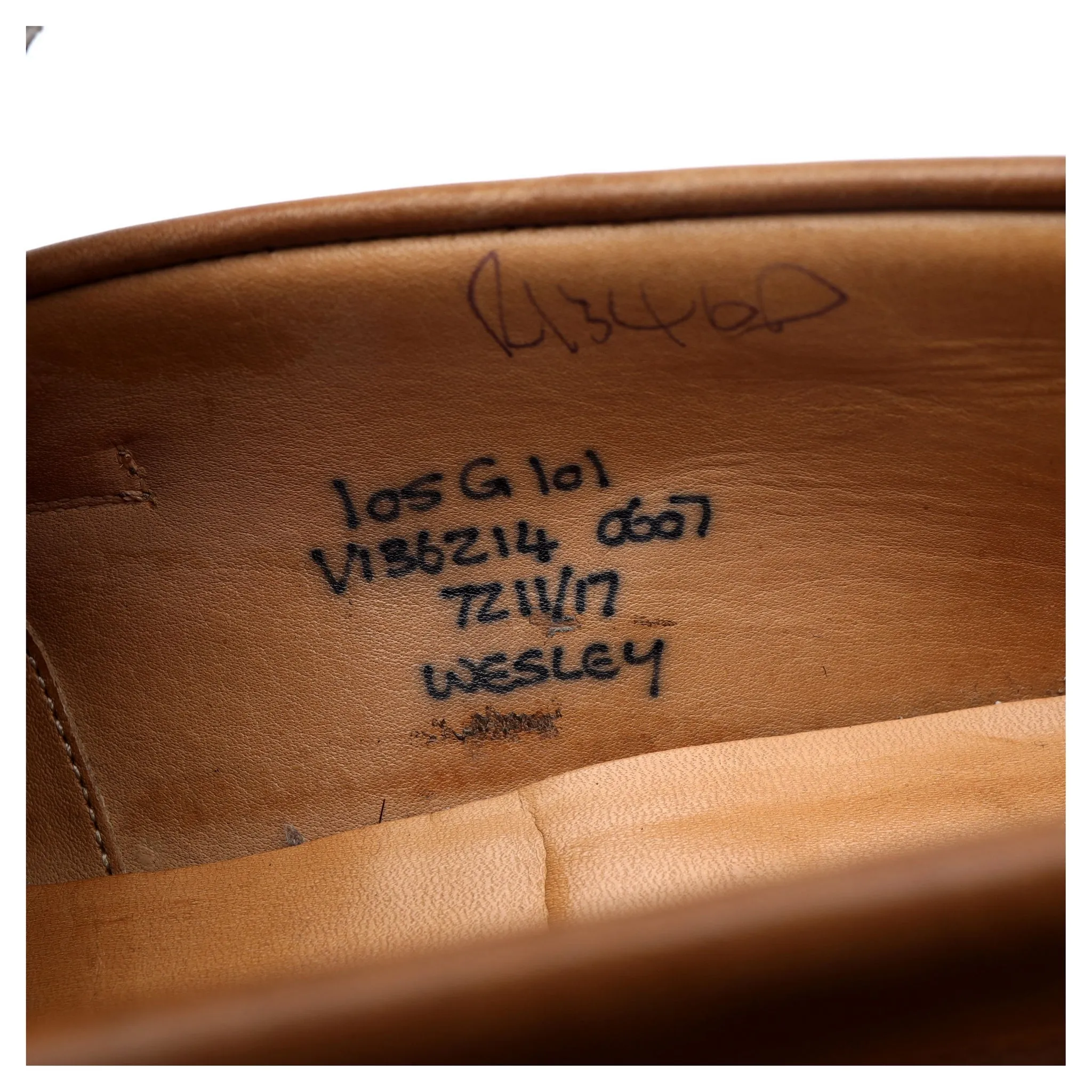 'Wesley' Brown Leather Loafers UK 10.5 G