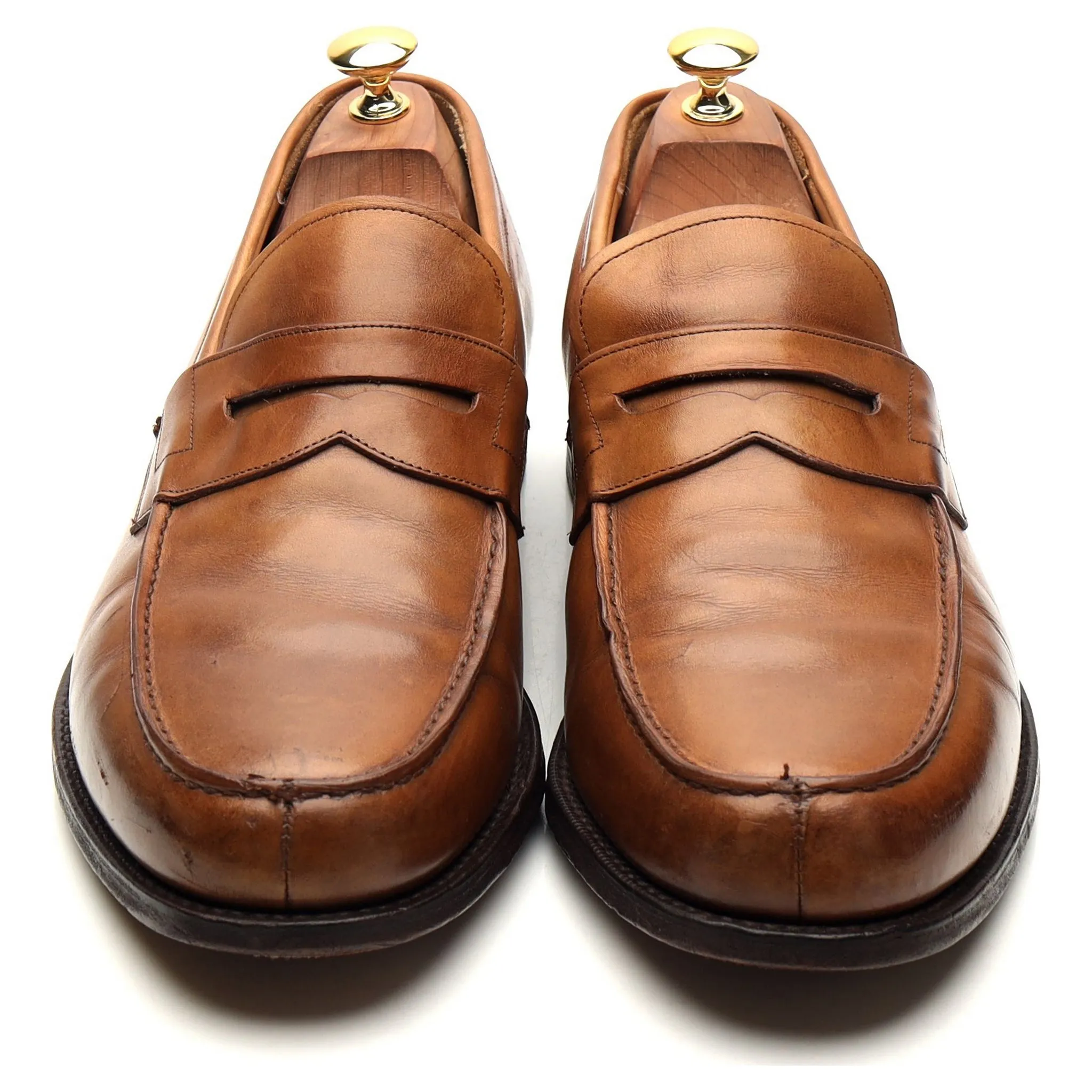 'Wesley' Brown Leather Loafers UK 10.5 G