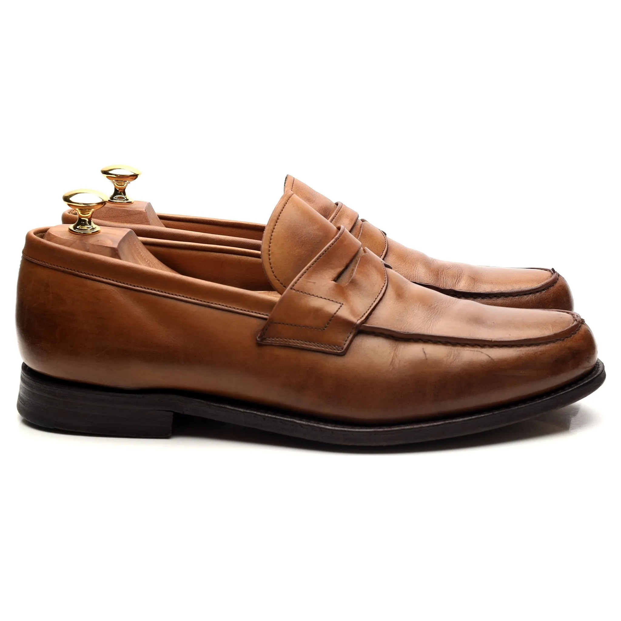 'Wesley' Brown Leather Loafers UK 10.5 G