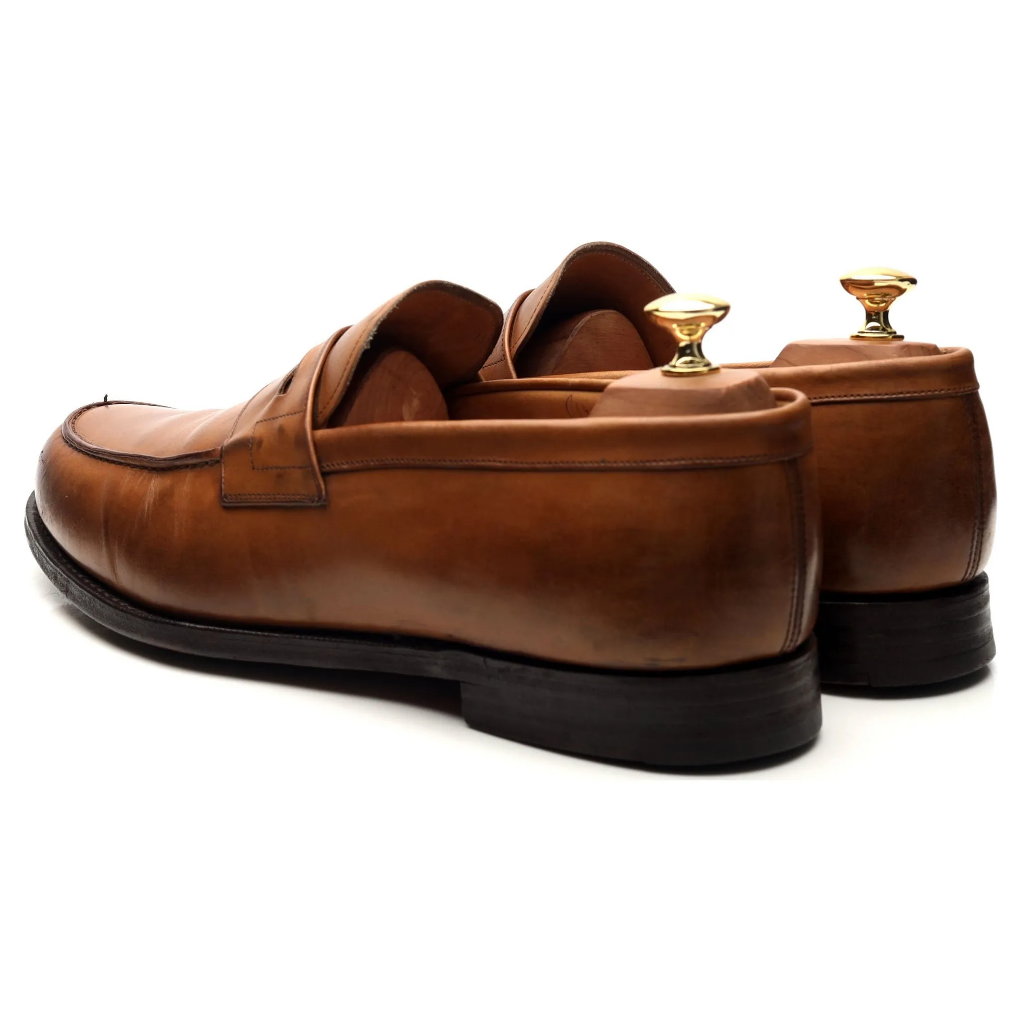 'Wesley' Brown Leather Loafers UK 10.5 G