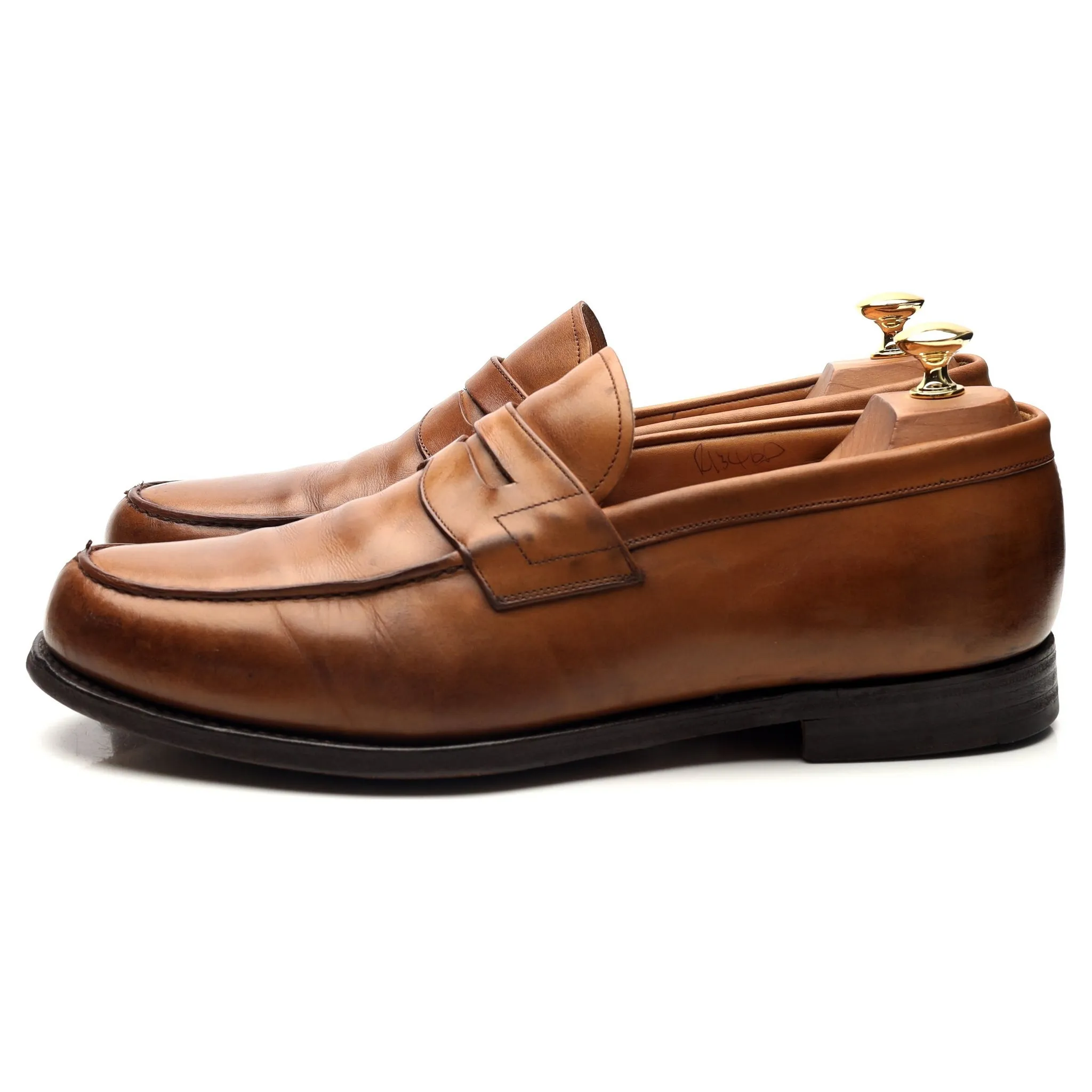 'Wesley' Brown Leather Loafers UK 10.5 G