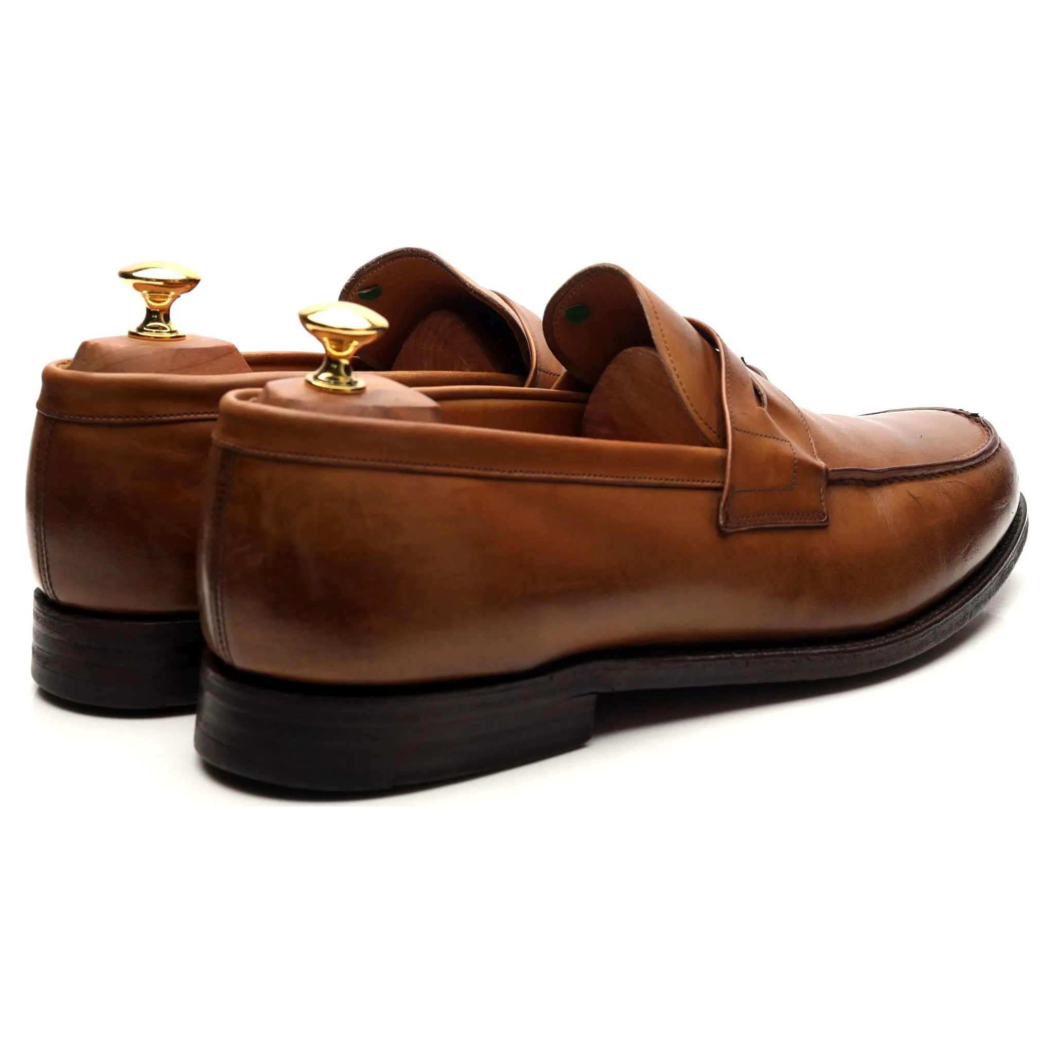 'Wesley' Brown Leather Loafers UK 10.5 G