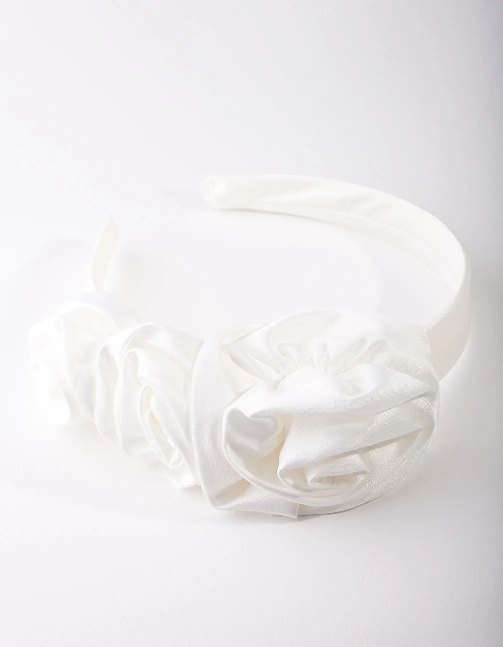 White Rose Headband