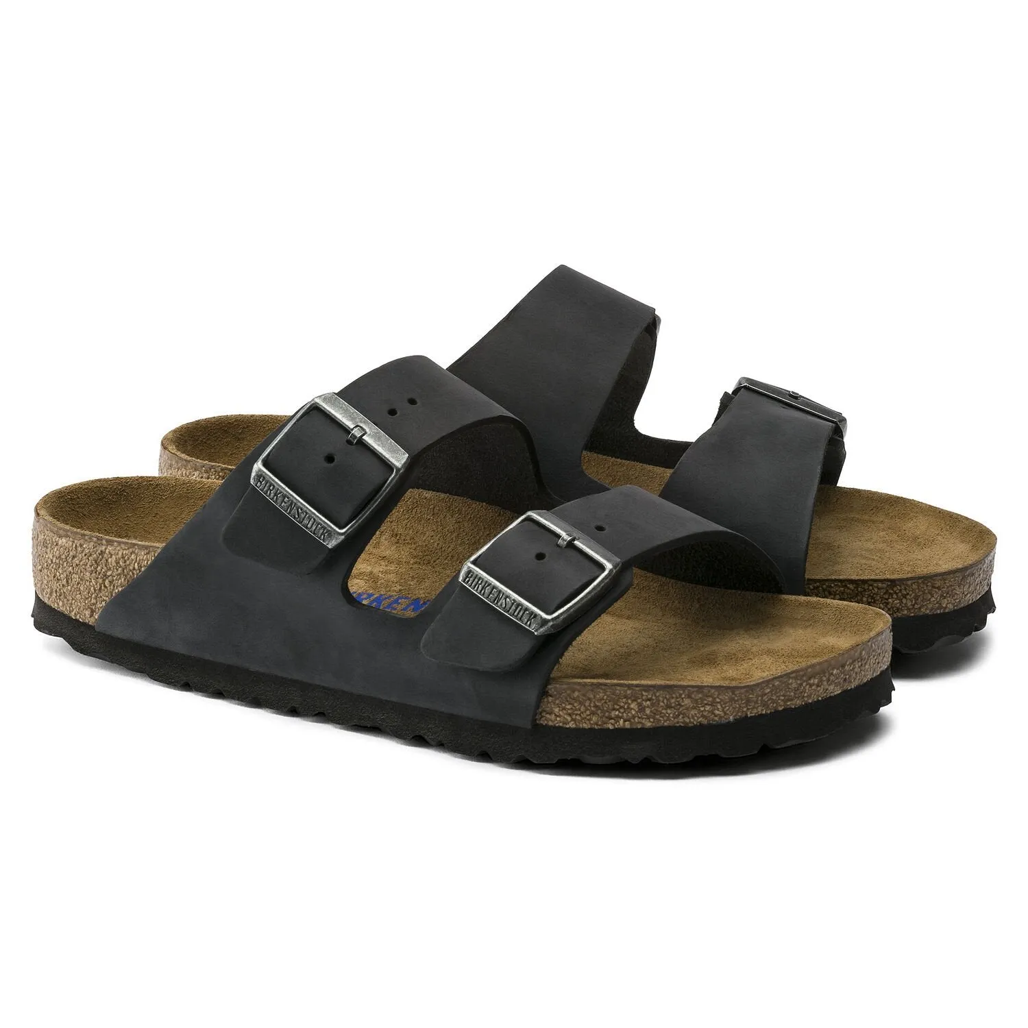 Women's Arizona Soft Footbed Black Oiled Leather