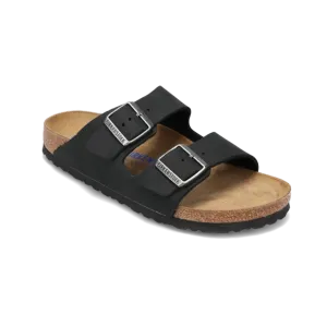 Women's Arizona Soft Footbed Narrow Black Oiled Leather