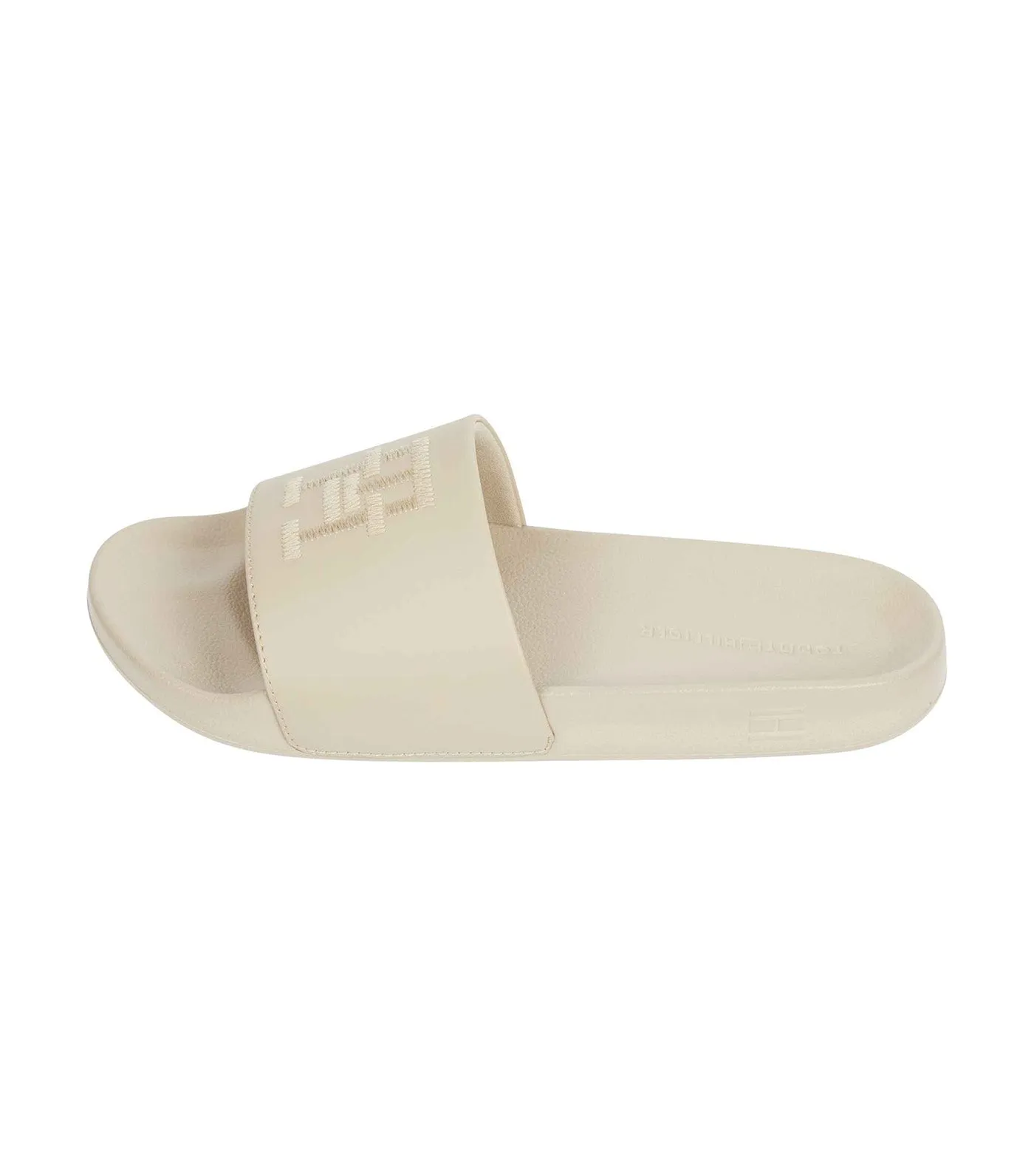 Women's Embroidered Slide Beige