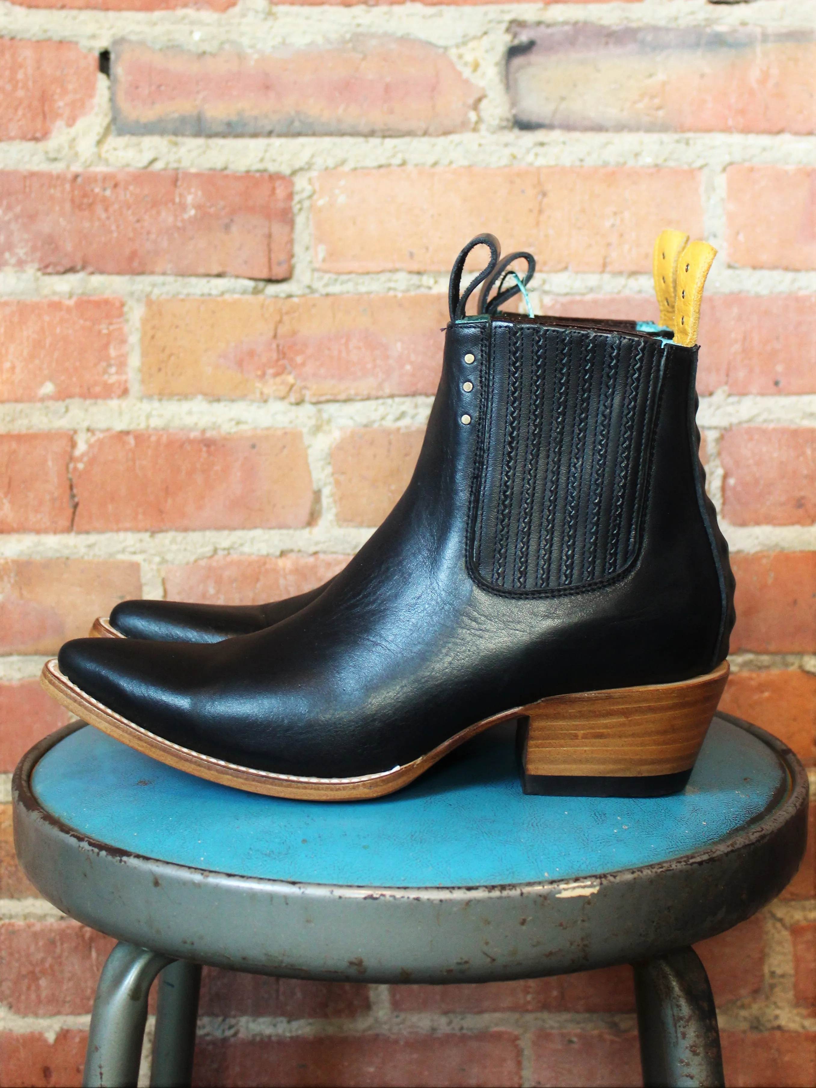 Women's PS Kaufman No. 1001 Freeway Chelsea Boots - Black Leather