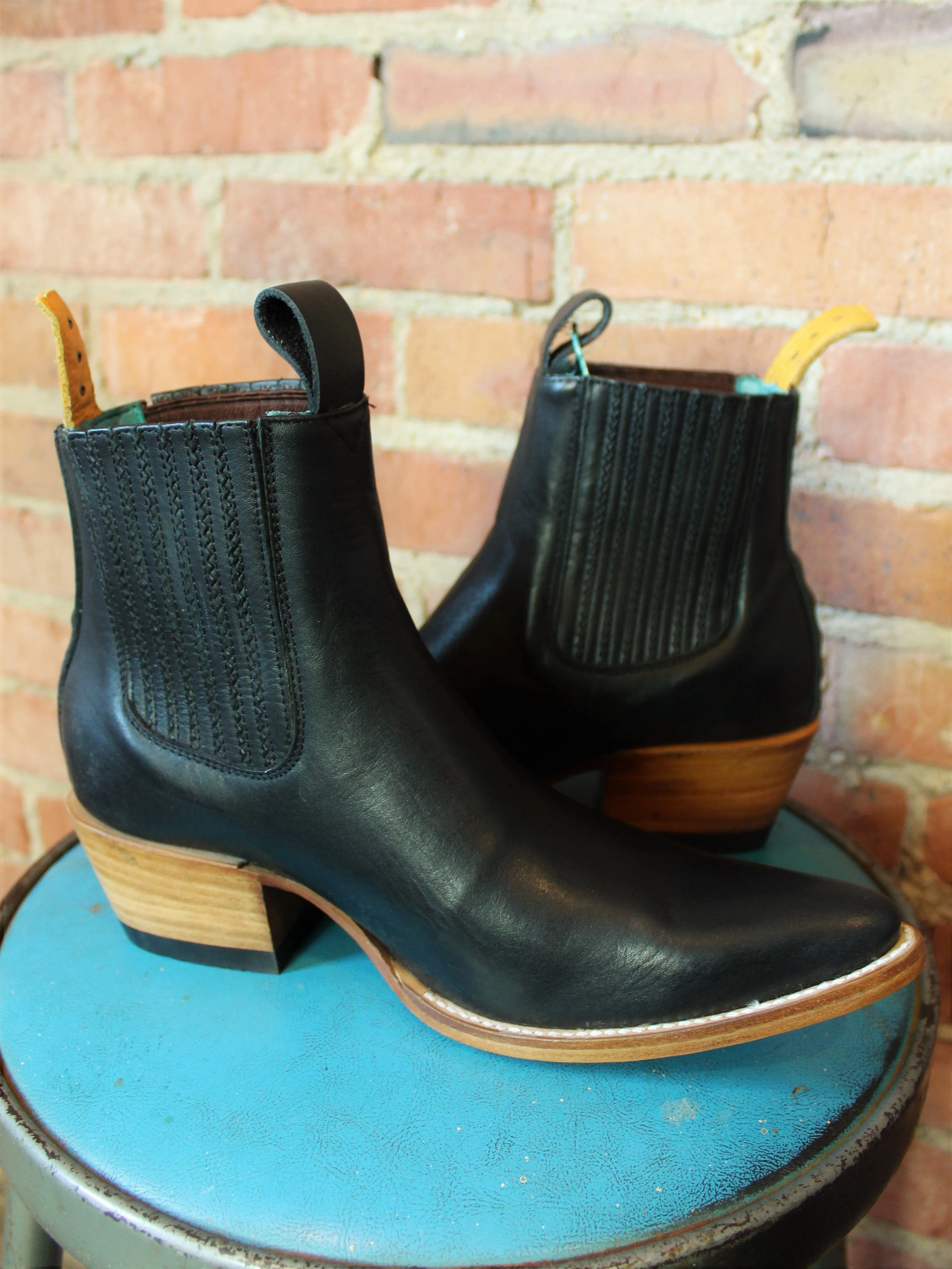 Women's PS Kaufman No. 1001 Freeway Chelsea Boots - Black Leather